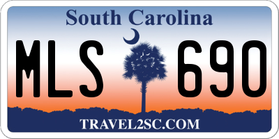 SC license plate MLS690