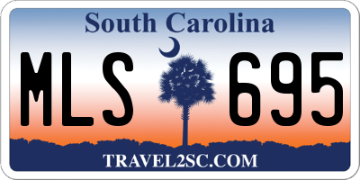 SC license plate MLS695