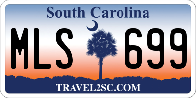 SC license plate MLS699