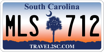 SC license plate MLS712