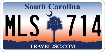SC license plate MLS714