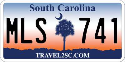 SC license plate MLS741
