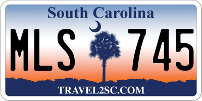 SC license plate MLS745