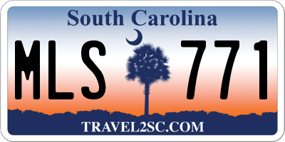 SC license plate MLS771