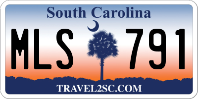 SC license plate MLS791
