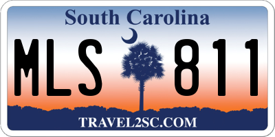 SC license plate MLS811