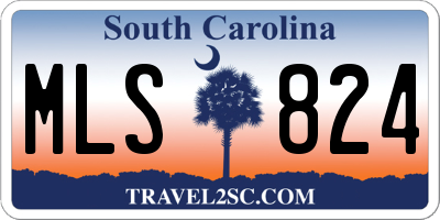 SC license plate MLS824