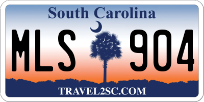 SC license plate MLS904
