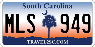 SC license plate MLS949