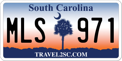 SC license plate MLS971