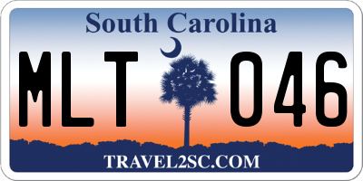 SC license plate MLT046