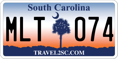 SC license plate MLT074