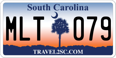 SC license plate MLT079