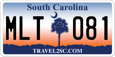 SC license plate MLT081