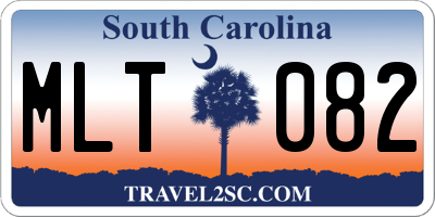 SC license plate MLT082