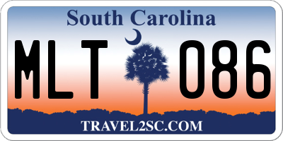 SC license plate MLT086