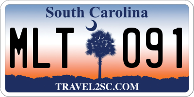 SC license plate MLT091