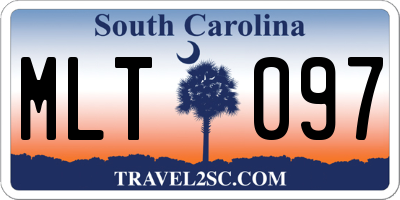 SC license plate MLT097