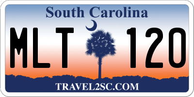SC license plate MLT120