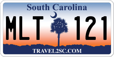 SC license plate MLT121