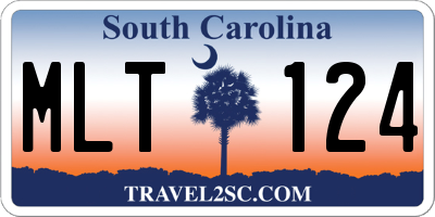 SC license plate MLT124