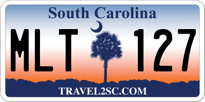 SC license plate MLT127