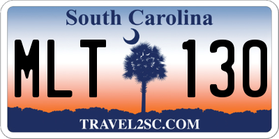 SC license plate MLT130