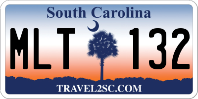SC license plate MLT132