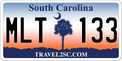 SC license plate MLT133
