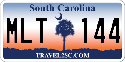 SC license plate MLT144