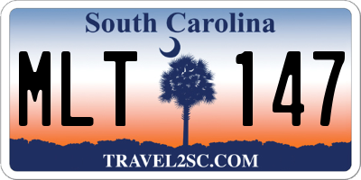 SC license plate MLT147