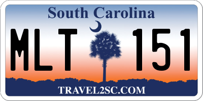 SC license plate MLT151