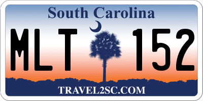 SC license plate MLT152