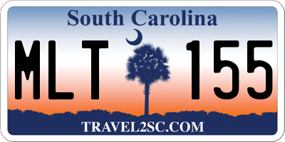 SC license plate MLT155