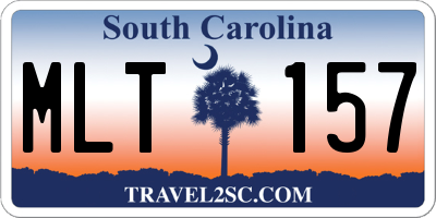 SC license plate MLT157