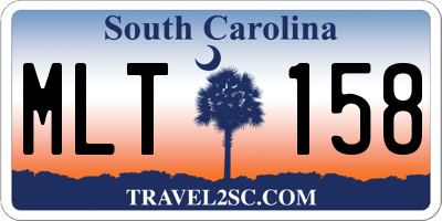 SC license plate MLT158