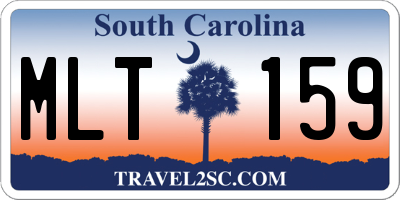 SC license plate MLT159