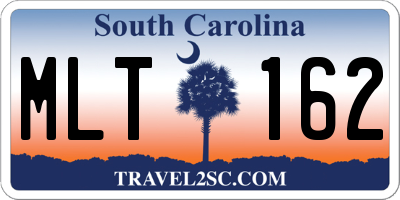 SC license plate MLT162