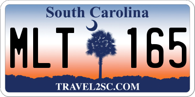 SC license plate MLT165