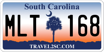 SC license plate MLT168