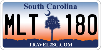 SC license plate MLT180