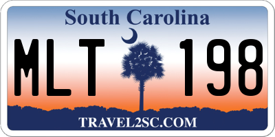 SC license plate MLT198