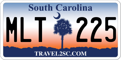 SC license plate MLT225
