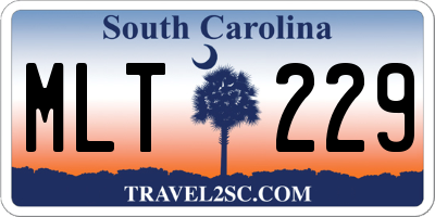 SC license plate MLT229