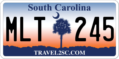 SC license plate MLT245