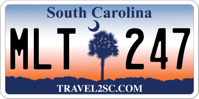 SC license plate MLT247