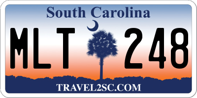 SC license plate MLT248