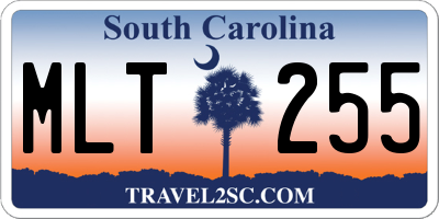 SC license plate MLT255