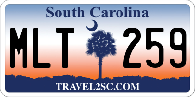 SC license plate MLT259