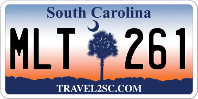 SC license plate MLT261